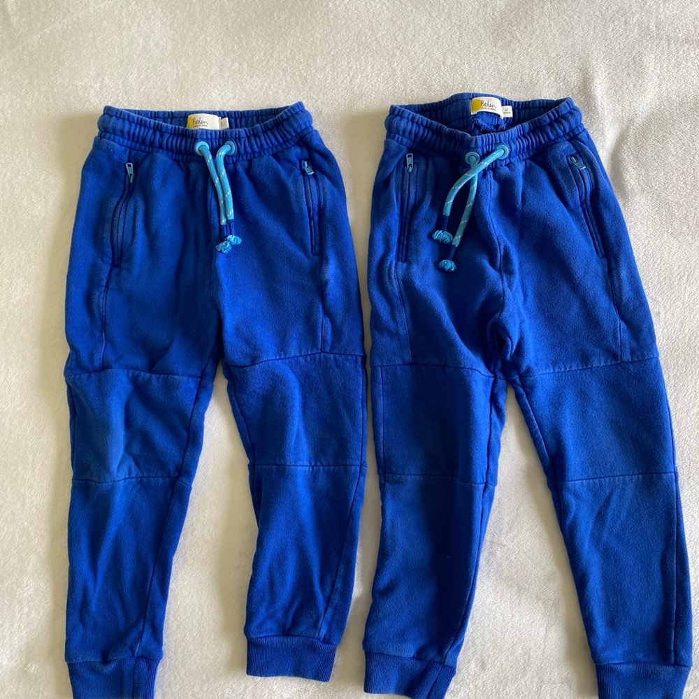 Boden Vibrant Blue Kids Joggers - pair (two)